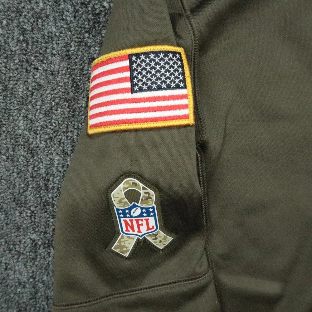 Arizona Cardinals Hoodie Mens Small Green Nike Salute To Service Camo Pullover